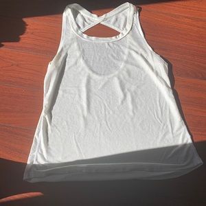 Open back workout tank